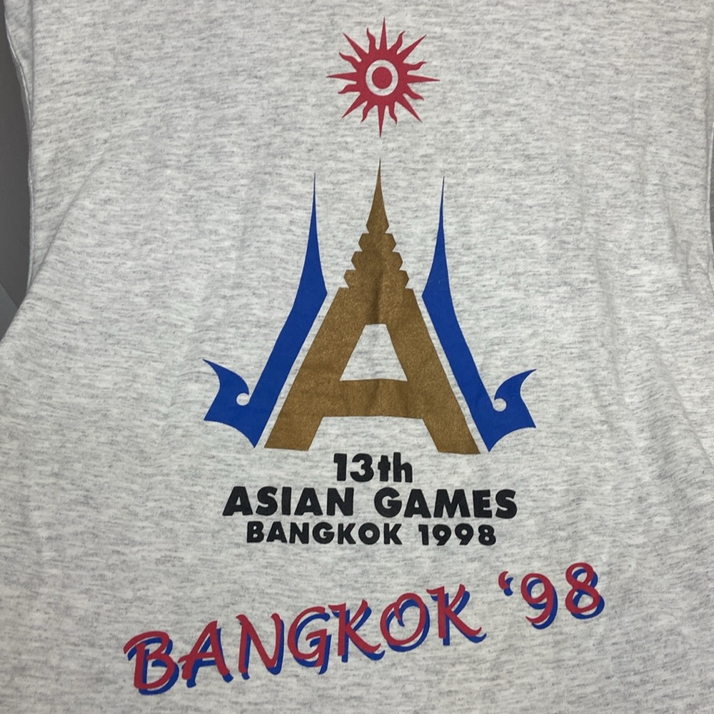 Vintage 13th Asian Games Bangkok ‘98 Grey Graphic T-Shirt